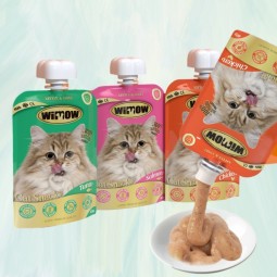 猫肉汤厂家-WIMOW宠物零食猫肉汤3种口味湿粮40克*10件