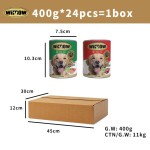 狗罐头食品厂家-400克Wimow高蛋白原味天然鸡块湿罐头