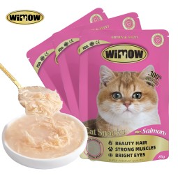 猫奶油零食厂家-Wimow85克幼猫成猫奶油零食袋装鸡/牛/三文鱼