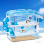 仓鼠别墅厂家-便携仓鼠笼二层三层别墅配外置浴室隧道