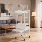 复古鸟笼厂家-豪华复古鸟笼鹦鹉虎皮鹦鹉用可拆支架游戏顶