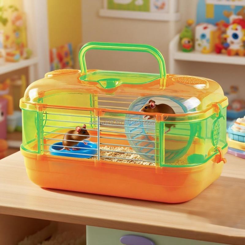 塑料笼厂家-高品质塑料透明视野笼仓鼠小鼠沙鼠用
