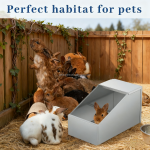 金属巢箱厂家-镀锌金属小动物巢箱兔鸡用钢铁制