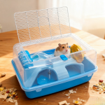 仓鼠笼厂家-高品质舒适仓鼠宠物笼便携金属运输箱栖息地