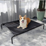 狗屋厂家-坚固图案木金属狗屋家具双滑动前门