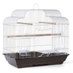 旅行鸟笼厂家-24英寸趣味金属鸟笼层叠顶配栖杆配件透气