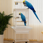 复古鸟笼厂家-豪华复古鸟笼鹦鹉虎皮鹦鹉用可拆支架游戏顶