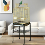 鹦鹉笼厂家-开放式游戏顶鹦鹉鸟笼虎皮鹦鹉笼配支架玄凤鹦鹉