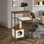 猫围栏厂家-多层室内外猫围栏猫院织物游戏围栏带平台