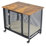 带罩笼厂家-多尺寸可折叠狗笼配2门防漏托盘织物罩