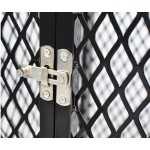 带罩笼厂家-多尺寸可折叠狗笼配2门防漏托盘织物罩