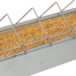 地面喂食器厂家-农场市场镀锌12英寸滑顶地面鸡喂食器家禽用