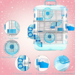 仓鼠别墅厂家-便携仓鼠笼二层三层别墅配外置浴室隧道