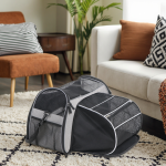 旅行宠物包厂家-软边可折叠宠物运输旅行包带背带汽车运输