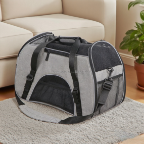 旅行宠物包厂家-软边可折叠宠物运输旅行包带背带汽车运输