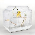 旅行鸟笼厂家-24英寸趣味金属鸟笼层叠顶配栖杆配件透气