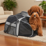 旅行宠物包厂家-软边可折叠宠物运输旅行包带背带汽车运输