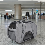 旅行宠物包厂家-软边可折叠宠物运输旅行包带背带汽车运输