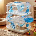 仓鼠别墅厂家-便携仓鼠笼二层三层别墅配外置浴室隧道