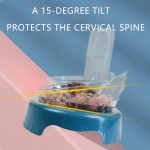 猫食盆供应商-代工定制斜口塑料