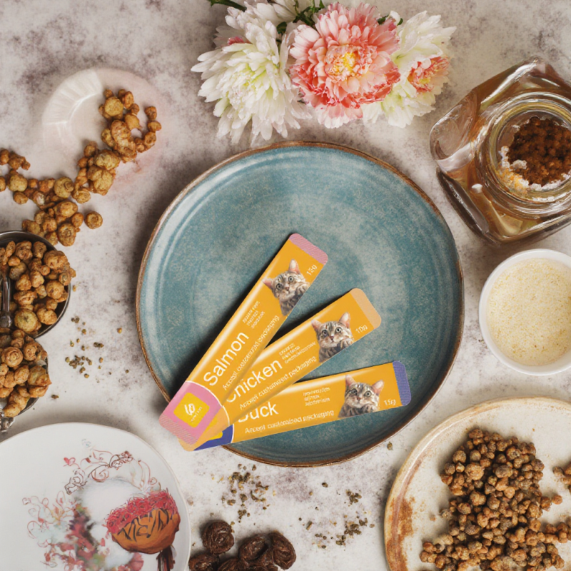 宠物补充剂厂家-低价批发15克营养猫零食高肉含量鸡肉