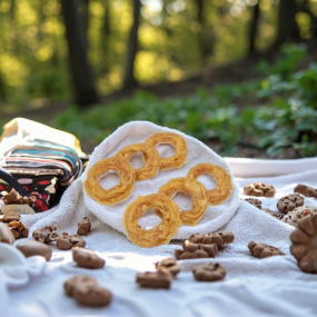 Pet Treats Manufacturer - Premium Organic Dehydrated Pet Treats Freeze Dried Beef Tendon Donuts