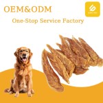 宠物零食厂家-热销有机鸡小胸肉干定制脱水宠物零食