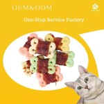 宠物零食厂家-热销高品质鸭包饼干天然脱水宠物零食