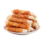 狗咬胶厂家-真干鸡牛皮磨牙棒肉基钙补充