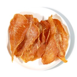 宠物零食厂家-批发高蛋白低温烘烤脆鸡鸭肉片
