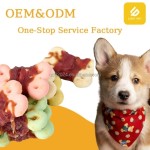 宠物零食厂家-热销高品质鸭包饼干天然脱水宠物零食