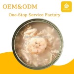 猫粮厂家-OEM有机80克金枪鱼海鲜湿猫粮成猫罐头鸡肉味