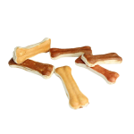 宠物零食厂家-高品质有机鸡牛肉生皮压制骨风干宠物零食