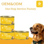 宠物零食厂家-OEM ODM工厂高蛋白罐头鸡白鱼优质奖励零食