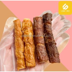 宠物零食厂家-批发纯天然干宠物零食鸡肉味狗粮训练