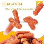 宠物零食厂家-有机风干鸡肉肠宠物零食批发狗零食奖励