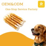 宠物咬胶厂家-定制logo设计经济有机生皮扭结棒鸡包