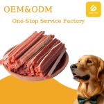 宠物零食厂家-有机鸡三明治条营养脱水肉零食宠物用