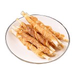 狗咬胶厂家-真干鸡牛皮磨牙棒肉基钙补充