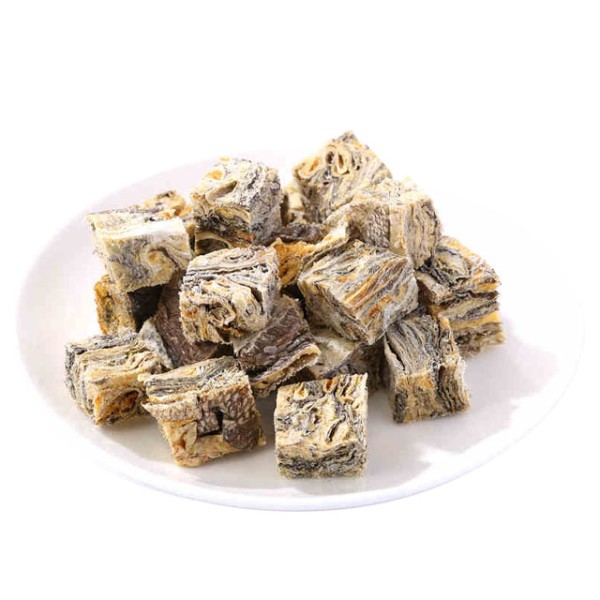 宠物咬胶厂家-可定制OEM ODM宠物食品洁口方形鳕鱼皮宠物咬胶
