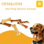 宠物零食厂家-高品质有机鸡牛肉生皮压制骨风干宠物零食