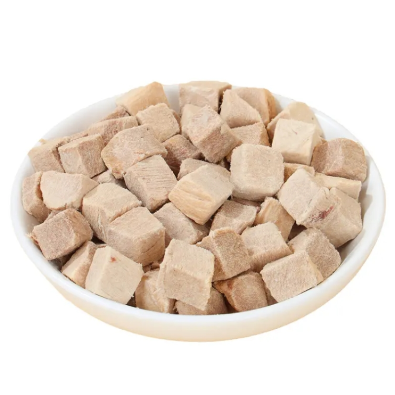 宠物零食厂家-工厂直批有机冻干鸭立方训练零食