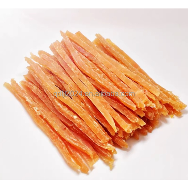 狗零食厂家-全天然有机鸡肉狗零食手工冷肉鸡条水晶