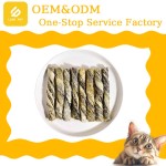 宠物咬胶厂家-可定制OEM ODM有机宠物食品安全狗鳕鱼皮卷洁口