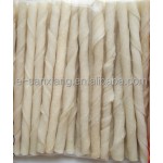 狗零食厂家-批发白色生皮棒配鸡肉狗零食