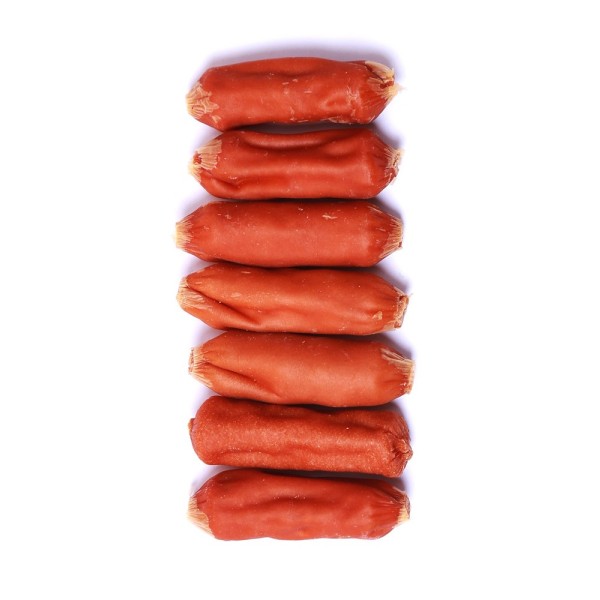 狗零食厂家-批发鸡三明治扭结狗零食宠物零食定制包装