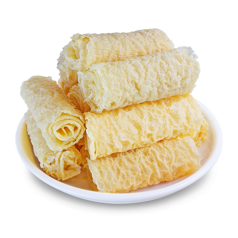 China Kitchen Prepared Meal Factory Wholesale Soybean Products Fried Bean Curd Roll Supermarket Instant Fast Food Hot Pot