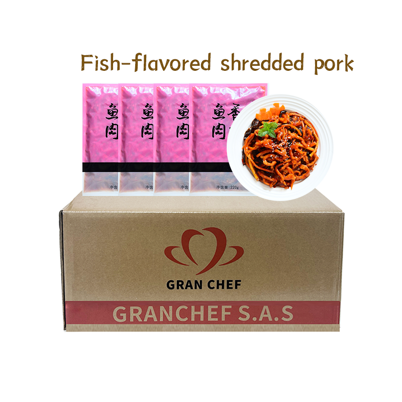 Wholesale High Quality Sweet and Spicy Shredded Pork Cooking Pack Frozen Yuxiang Pork Catering Quick-Frozen Food Takeout