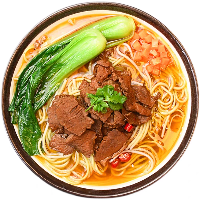 A Dish Served with Noodles Fusion of Ingredients Family Meal Replacement Rich Scene Chinese Say Goodbye to Fumes