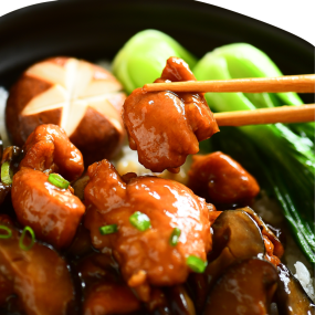 Wholesale Top Ranked Ready to Go Chinese Food Instant Delivery From Shandong Province Chicken With Mushroom Green Vegetable